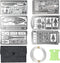 Survival Card Multitool Camping Kit, 9PCS Portable Survival Tool with Fishing Line Gear, Credit Card Wallet with Felt