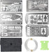 Survival Card Multitool Camping Kit, 9PCS Portable Survival Tool with Fishing Line Gear, Credit Card Wallet with Felt