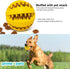 PrimePets Dog Treat Ball, 4 Pack Interactive Food Dispensing Puzzle Toy, Non-Toxic Rubber for Chewing