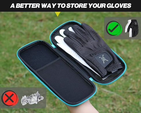 Handy Picks Performance Golf Glove Case | Holder That Keeps Gloves Neat & Dry with Air Flow