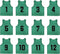 12 Pack Numbered1-12 Scrimmage Vests/Sport Pinnies/Training Bibs For Basketball,Soccer, Volleyball and Baseball