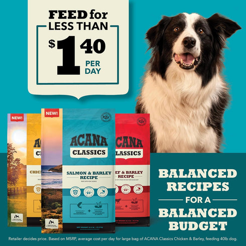 ACANA Classics Beef & Barley Recipe, 4lb