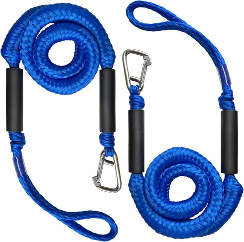 4FT Boat Bungee Dock Line Marine Rope 2-Pack for Docking with 316