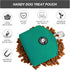 COOWONE Dog Treat Pouch, Magnetic Closure Small Dog Training Treat Pouch with Clip, Pocket Sized, Green