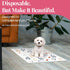 23x23 (100 Count) Pupiboo Disposable Dog and Cat Training Pads Leaves Pattern, Highly Absorbent Pee Pads, Leak Proof