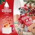 Dog Christmas Sweater Scarf and Hat Set Xmas Pet Dog Cat Outfits Costume for Small Dogs Cats Cute Red Reindeer Snowflake Puppy Sweaters Knit Jumper Fall Winter Holiday Dog Clothes,Large