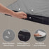 Outdoor Dog Beds for Large Dogs, Waterproof Portable Bed with Washable Cover, Foldable Cooling Orthopedic Bed, 35inch