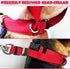 PetsProMax Dog Headcollar for Pulling and Reactive Dogs, No-Pull Training Collar for Large Dogs, Red (L)