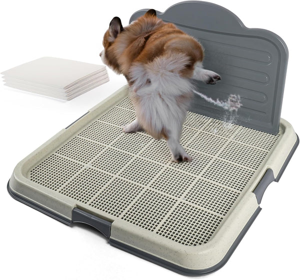 PAWISE Male Dog Pee Pad Holder with High Wall, 23.5"x23.5" Indoor Potty