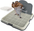 PAWISE Male Dog Pee Pad Holder with High Wall, 23.5"x23.5" Indoor Potty