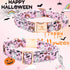 Lionheart Glory Halloween Dog Collar, Adjustable Fall Collar with Pink Bowtie for Large Dogs, Pumpkin Design