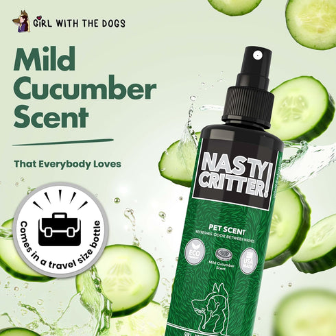 Nasty Critter! Pet Scent - 8 Oz - Made in USA for Cats and Dogs