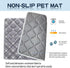 Dog Crate Mat, Ultra Soft Washable Dog Bed Mat with Anti-Slip Bottom, Cute Prints, 59" X 35"