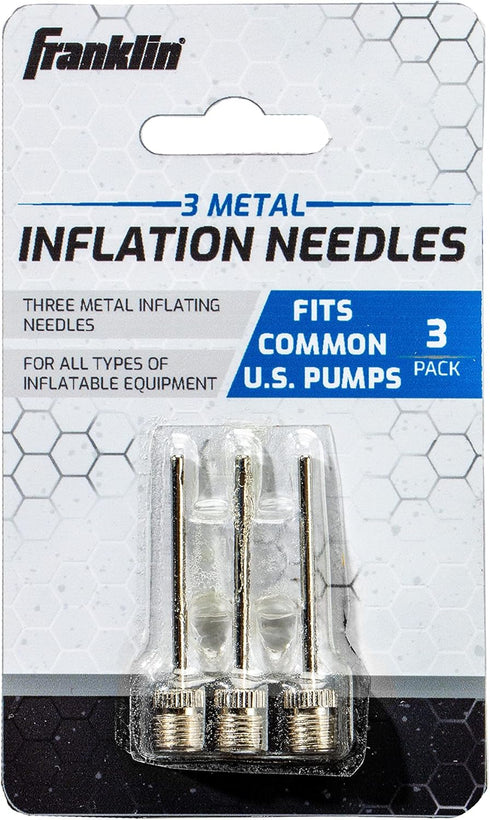Franklin Sports 3 Pack of Inflation Needles, Silver