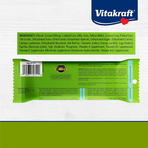 Vitakraft Crunch Sticks Hamster Treat, Apple and Honey, Chew Sticks for Hamsters