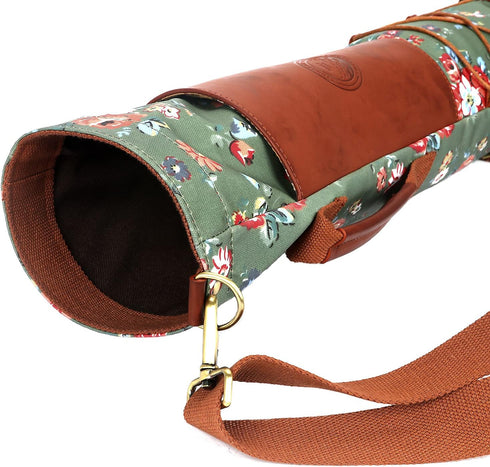 TOURBON Canvas Golf Bag for Women, Driving Range Travel Course Club Carry Case