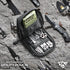 WYNEX Tactical Compass Phone Pouch - Large Molle Smartphone Holster Case with Carabiner