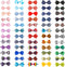 Segarty 60pcs Adjustable Bow Ties for Dogs, Comfortable Bowtie Collars for Small Medium Pets, Grooming Accessories