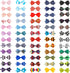 Segarty 60pcs Adjustable Bow Ties for Dogs, Comfortable Bowtie Collars for Small Medium Pets, Grooming Accessories