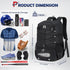 RAINSMORE Baseball Bag - Lightweight Waterproof Backpack for Youth & Adult with Shoe Compartment
