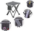 Zaboro 2 Pack 13.8 Inch 400lbs, Triple Tree Folding Camping Stool, Small Portable Lightweight Stool with Side Pocket