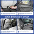 900D (2-Pack) ALLANSING Front Seat Cover for Dogs with Side Flaps, Heavy Duty Waterproof Car Seat Cover, Protects from