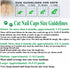100pcs 5 VICTHY Cat Nail Caps, Medium Size Colors, with Glue and Applicators, Natural Vinyl Resin, Long-lasting