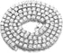 Halukakah Dog Collar Diamond Tennis Chain - ELITE - Platinum Plated,Luxurious Diamond Handset and 6MM Thick,Size 20" with a Designer Goldfoil Giftbox,for Decoration Only
