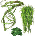kathson 3 PCS Reptile Vines Plants - Flexible Bendable Jungle Climbing Vine Decor for Terrarium