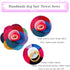 24pcs/12pairs Dog Hair Flowers with Rubber Band for Puppy Small Medium Animals, Mixed Color Grooming Accessories