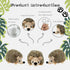 5 Pack Hide and Seek Dog Toys, Mushroom Crinkle Paper Hideaway with Squeaky Hedgehogs Interactive Plush Puzzle Puppy