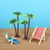 12pcs NUOBESTY Fake Palm Tree Small Coconut Tree Cake Topper Decoration DIY Plant Pots Bonsai Sand Table Aquarium
