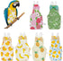 Telooco Bird Diaper, 6Pcs Reusable Parrot Diapers with Waterproof Inner - Washable Parrot