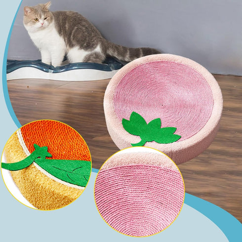 Bothyi 40cm Cat Scratcher Bed Lounge Round Anti Slip Bottom Mat Cat Scratch Pad for Indoor Cats to Play, Rest, Grind