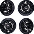 NOKINS Golf Cart SS Wheel Covers Hub Caps, Set of 4 for Most 8 Inch Golf Carts