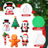 Leyndo 24 Pieces Christmas Squeaky Dog Toys Bulk, Interactive Teething Chew Toys for Christmas Dogs
