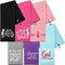 Moukeren 6 Pcs Funny Golf Towel Set, 16 x 24 Microfiber Embroidered Golf Ball Towel with Clip Accessories