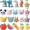 Gejoy 20 Pieces Catnip Toys for Indoor Cat Plush Kitten Cat Chew Toys