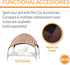 K&H Pet Products Comfy Pet Cot, Elevated Cat & Dog Bed, Portable Hammock Cot, Chocolate/Tan, Small 17 X 22 X 7 Inches