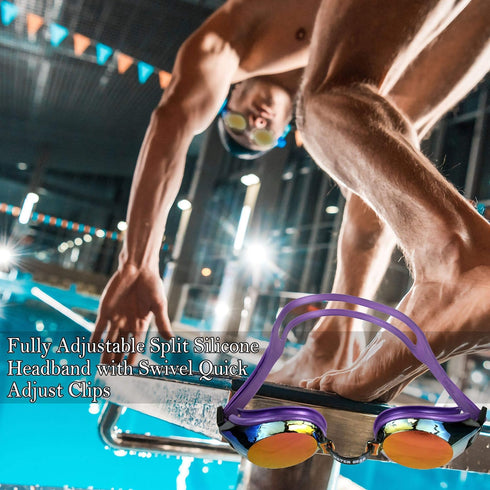 Water Gear Finalist Swim Goggles, Anti-Fog Junior Fit for Pool & Diving