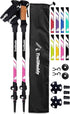 TrailBuddy Trekking Poles - Lightweight Collapsible Hiking Poles, Pair of 2 Walking Sticks for Hiking