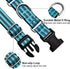 Martingale Dog Collar, Adjustable Reflective Nylon No Pull Collar with Buckle for Small Medium Large Dogs (Blue M)