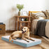 Orthopedic Dog Bed for Extra Large Dogs, Waterproof Plush Crate Bed with Removable Cover, 41 x 27 Inches, Blue