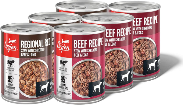 ORIJEN Real Meat Shreds Wet Dog Food Variety Pack: Regional Red +