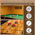 2 Lewtemi Wooden Billiard Game Scorer Track Wall-Mounted Snooker Billiard Score Board Shuffleboard Scoreboard Classic