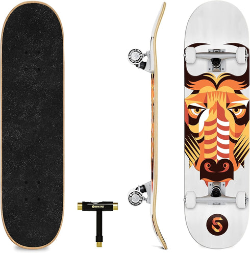 Skatro - Pro Skateboard 31" Complete Skateboard for Adults, Boys, Girls, Beginners, and Kids