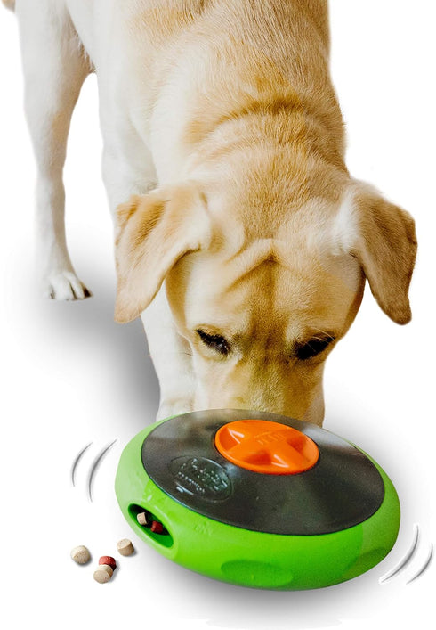 Sniffiz SmellyUFO Durable Interactive Treat Dispensing Puzzle/Enrichment Toy for Dogs - Mind Stimulating