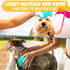 2Pcs Dog Bath Brush Scrubber with Soap Dispenser - Pet Shampoo Brush for Dogs & Cats Bath (Blue)