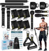 Pilates Bar Kit with Resistance Bands, Multifunctional Yoga Bar with Heavy-Duty Metal Adjustment Buckle for Home
