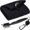Golf Towels, Microfiber Waffle Pattern Tri-fold Towel with Brush Tool Kit for Men Women Golf Gifts (Black Towel+Brush)